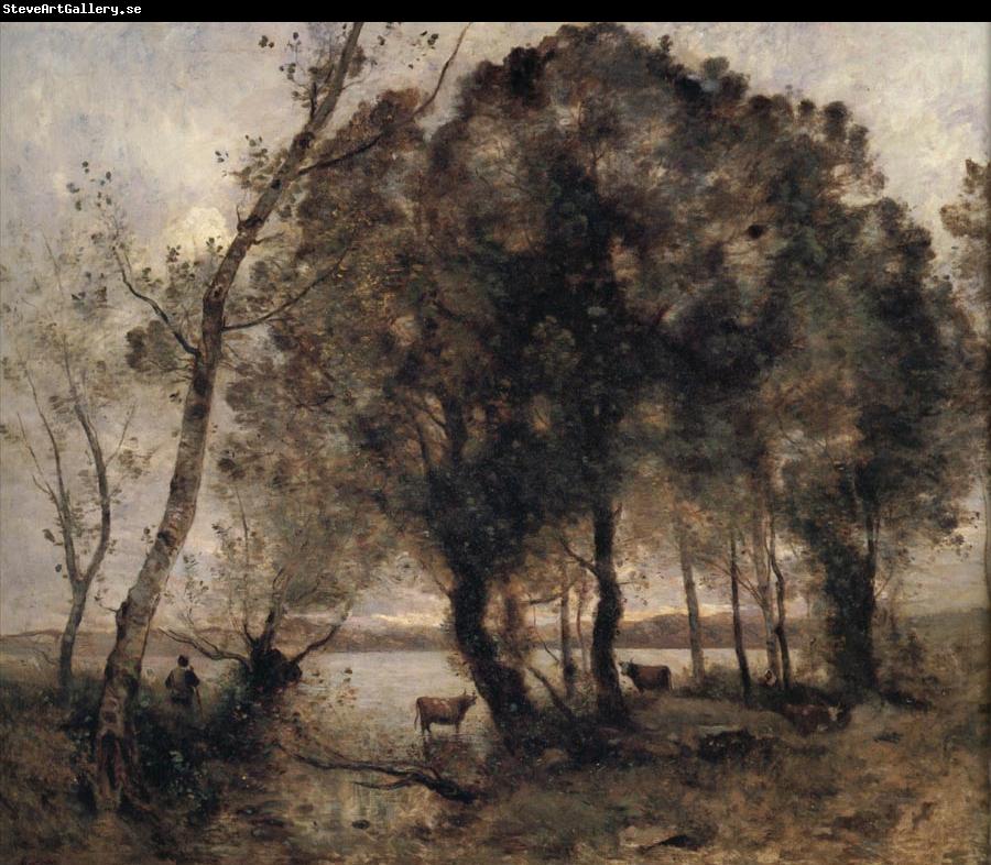 Jean Baptiste Camille  Corot The lake